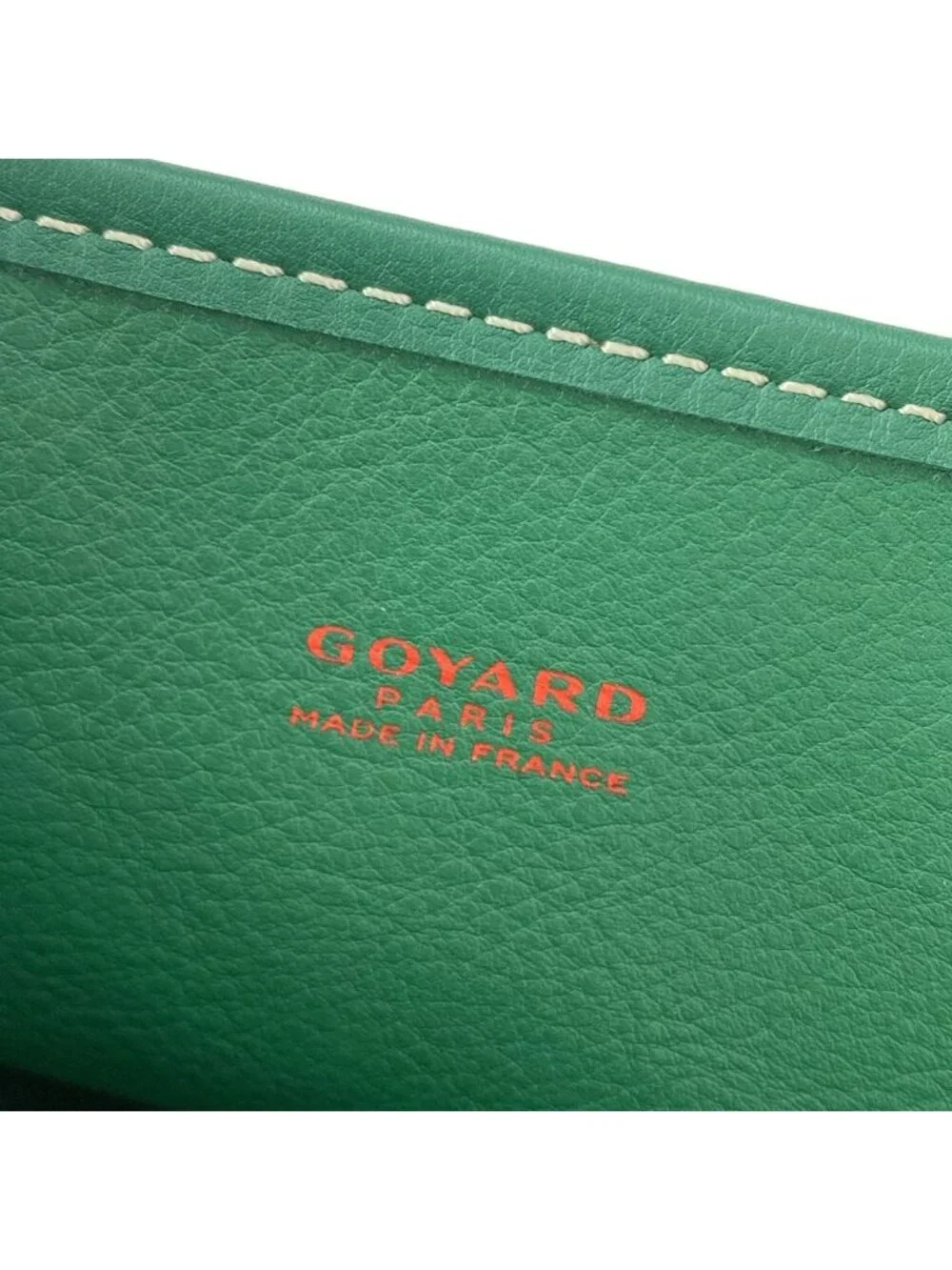 Goyard Tote Anjou Mini Green Leather